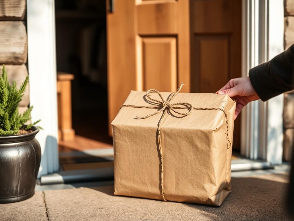 Paket mit Alpenzon-Branding bei Lieferung